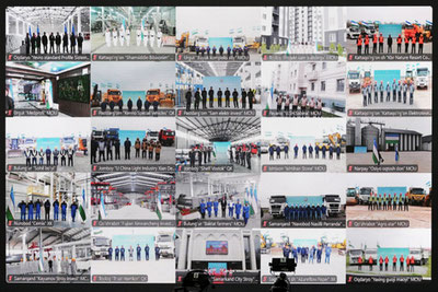 Изрображение 'Шавкат Мирзиёев дал старт 106 проектам в Самаркандской области'