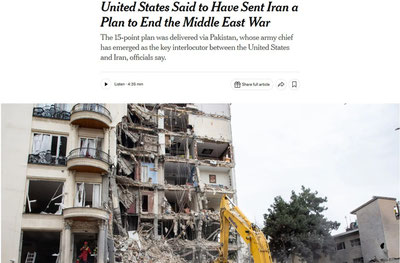 Изрображение 'США направили Ирану план мирного соглашения из 15 пунктов'