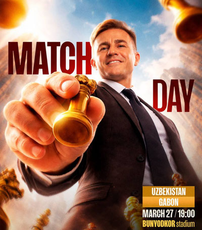 Изрображение 'Сегодня национальная сборная сыграет против Габона на стадионе "Бунедкор"'