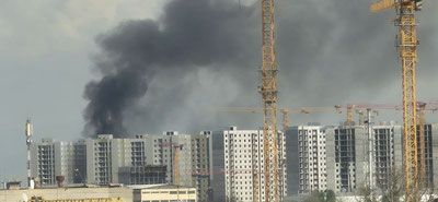 Изрображение 'Новый пожар в Ташкенте: горел дом в Яшнабаде'