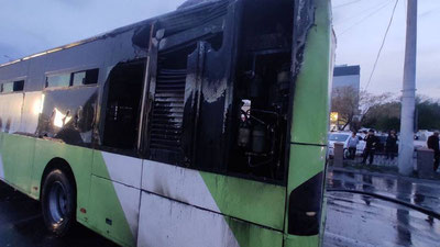 Изрображение 'В Ташкенте за один день загорелись два автобуса'