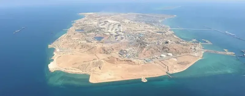 'AQSh Xarg oroliga zarha berdi'ning rasmi