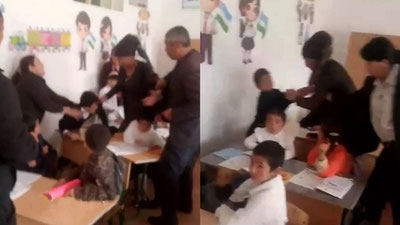 Image of 'In Samarkand, the case of a woman who beat children was brought to court.'