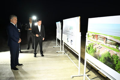 Изрображение 'Шавкат Мирзиёев ознакомился с проектом аэропорта в Бухаре'