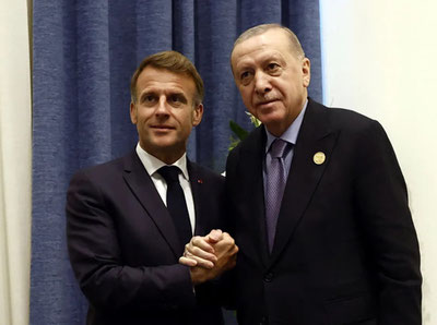 'Erdoğan va Makron Eron sulhi, Livan va G‘azo masalalarini muhokama qildi'ning rasmi