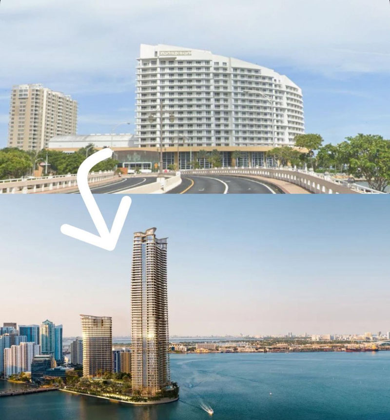 Изрображение 'В Майами толпы зрителей наблюдали за подрывом крупнейшего отеля (видео)'