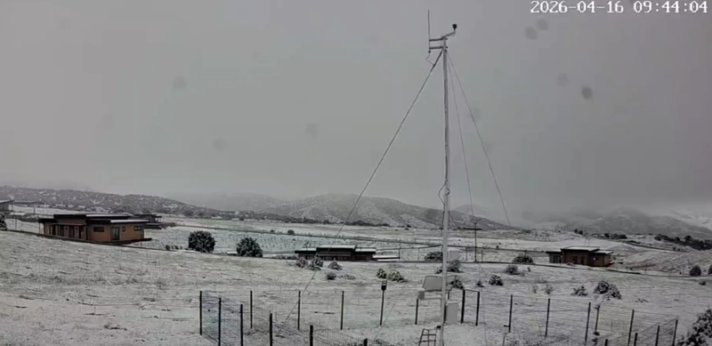 Изрображение 'В горных районах Джизакской области выпал снег'