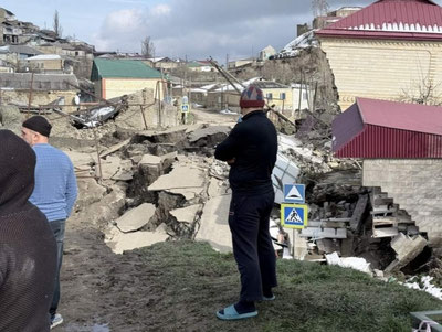 'Доғистонда кучли кўчки: қишлоқ уйлари вайрон бўлди'ning rasmi