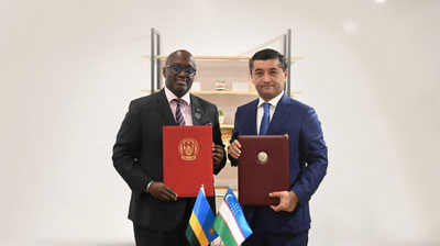 Изрображение 'Узбекистан установил дипломатические отношения с Руандой'