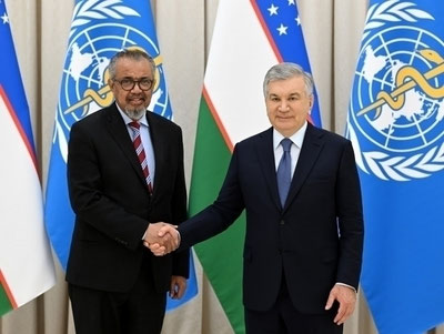 Image of 'Mirziyoyev received the Director General of JSC.'