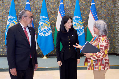 'Самарқандда Саида Мирзиёева ЖССТ раҳбари билан учрашди'ning rasmi