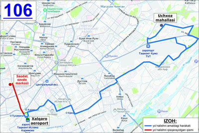Изрображение 'В Ташкенте сократят и изменят маршруты некоторых автобусов'