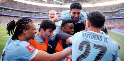 Image of 'Manchester City has advanced to the final of the English Cup.'