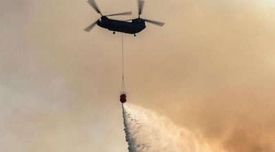 'Harbiy poligonda yirik yong‘in yuz berdi'ning rasmi