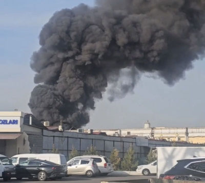 Изрображение 'В Яшнабадском районе горел склад'