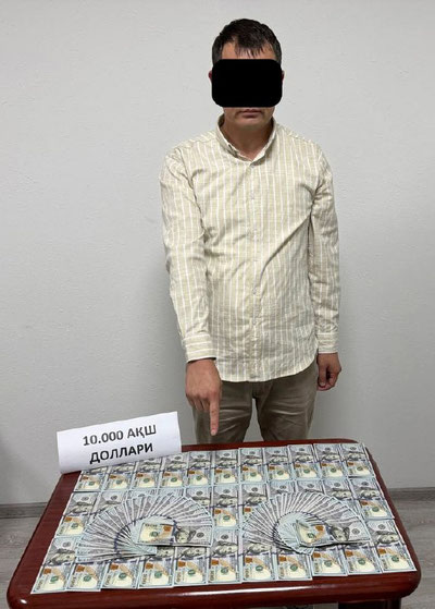 Изрображение 'В Ташкенте инспектор профилактики задержан при получении 10 тысяч долларов'