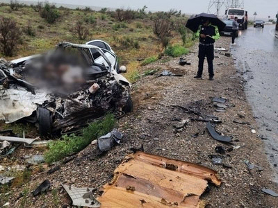 Image of 'A terrible traffic accident occurred in Navoi.'