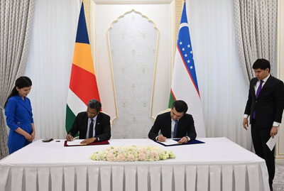 Image of 'An agreement on cooperation between Uzbekistan and Seychelles was signed.'