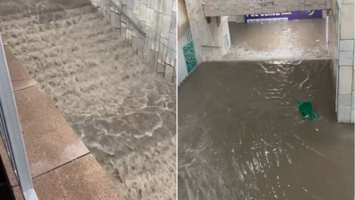 Image of 'The reason why the "Chorsu" metro station underpass was flooded has become known.'