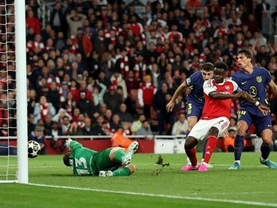 'YeChL: “Arsenal” finalga chiqqan ilk jamoa bo‘ldi'ning rasmi