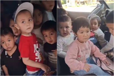 Image of 'In Navoi, a minibus carrying 58 kindergarten children in excess of the norm was stopped.'